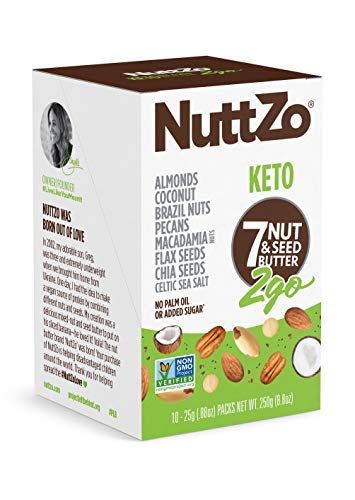 NuttZo Keto Nut Butter 2go Squeeze Packs, Seven Nuts & Seeds, 0.88 Ounce (10 Packets) | Amazon (US)