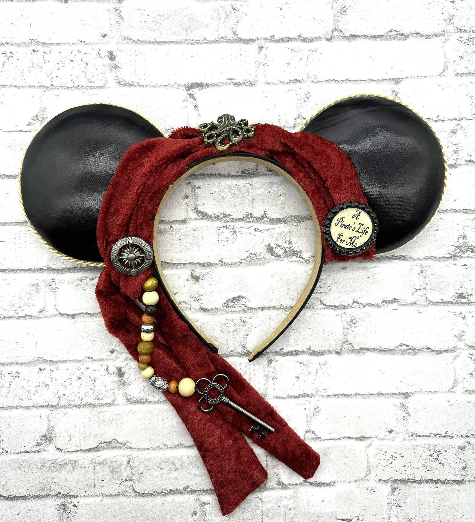 Pirate Ears/mickey Ears/jack Sparrow Inspired/pirates of the Caribbean/ Pirate Party/ Cruise Ears... | Etsy (US)