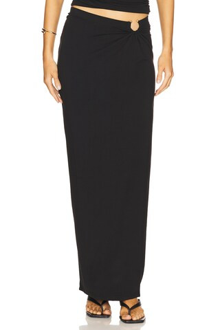 Good American Stretch Jersey Maxi Skirt in Black001 from Revolve.com | Revolve Clothing (Global)