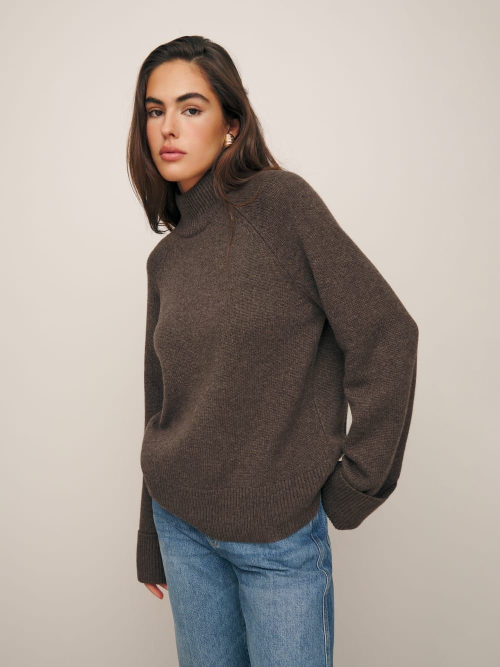 Garrett Cashmere Oversized Turtleneck | Reformation (US & AU)