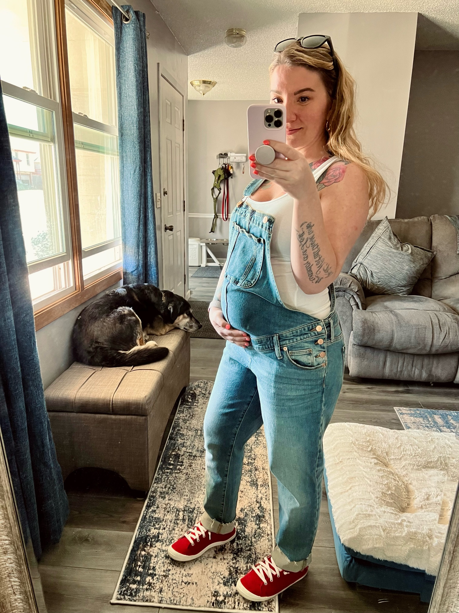 21 weeks pregnant ✨

5’2”
150lbs 
Wearing size: 6 Maternity

#LTKFind #LTKfit #LTKbump