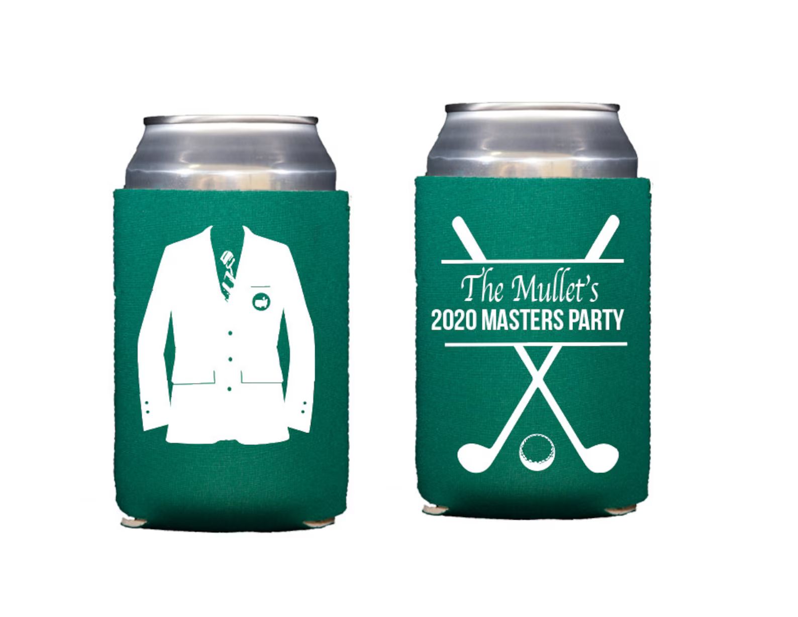Masters Can Cooler, Golf Party Cups, Golf Themed Party, Golf Birthday Party, Green Jacket Cups, M... | Etsy (US)