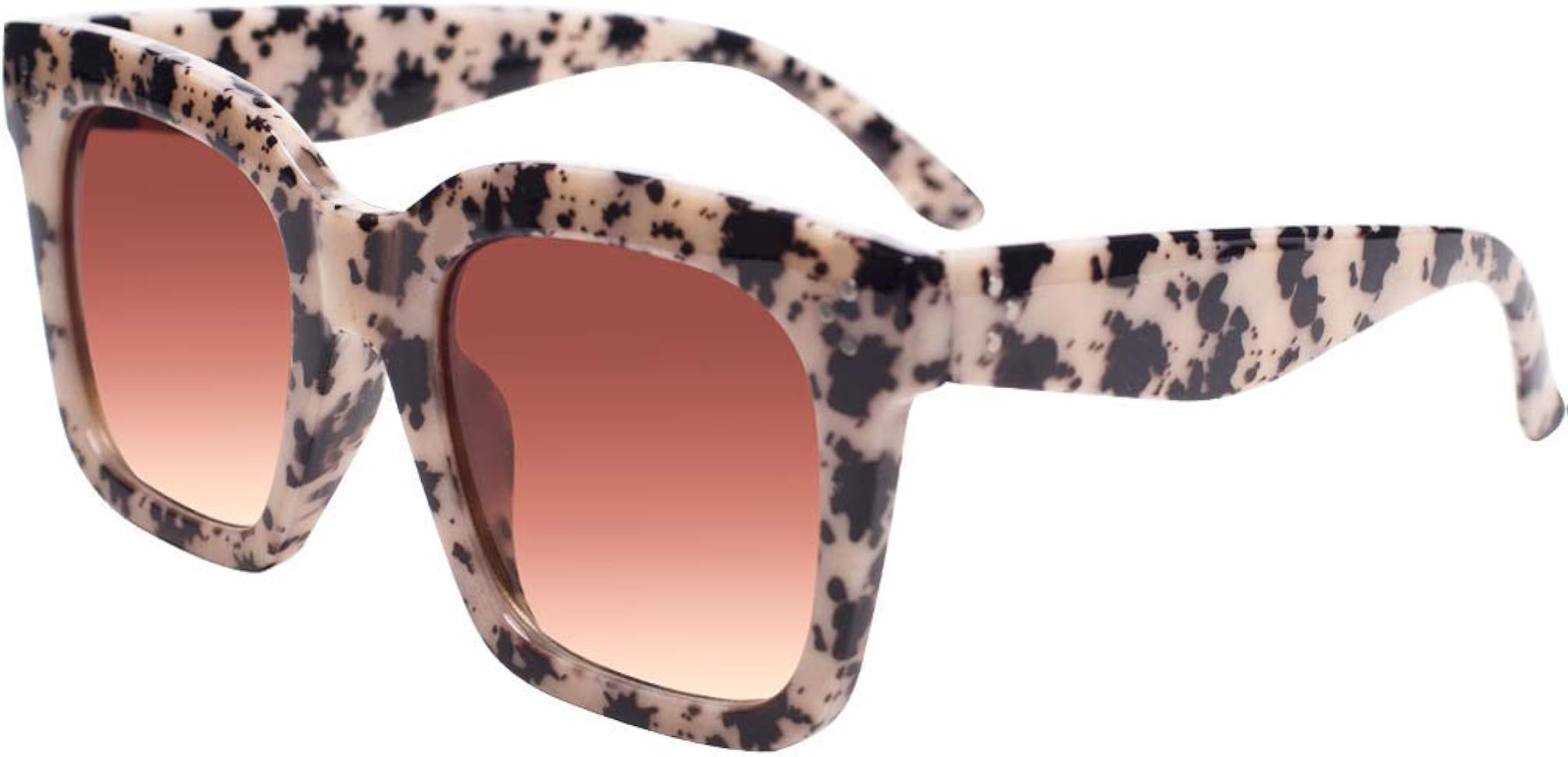 TAOTAOQI Vintage Women Oversized Sunglasses Designer Luxury Square Sun Glasses UV400 Protection F... | Amazon (US)