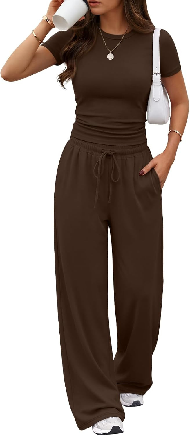 Trendy Queen Women's 2 Piece Matching Summer Lounge Set with Pockets | Amazon (US)