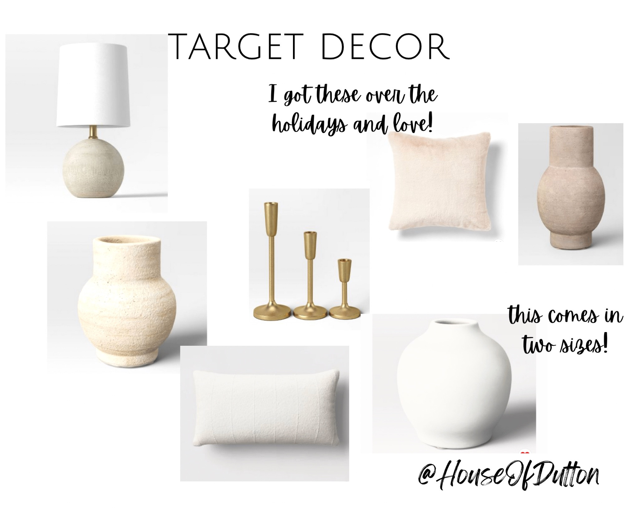 Target Decor Finds


#LTKstyletip #LTKunder50 #LTKhome