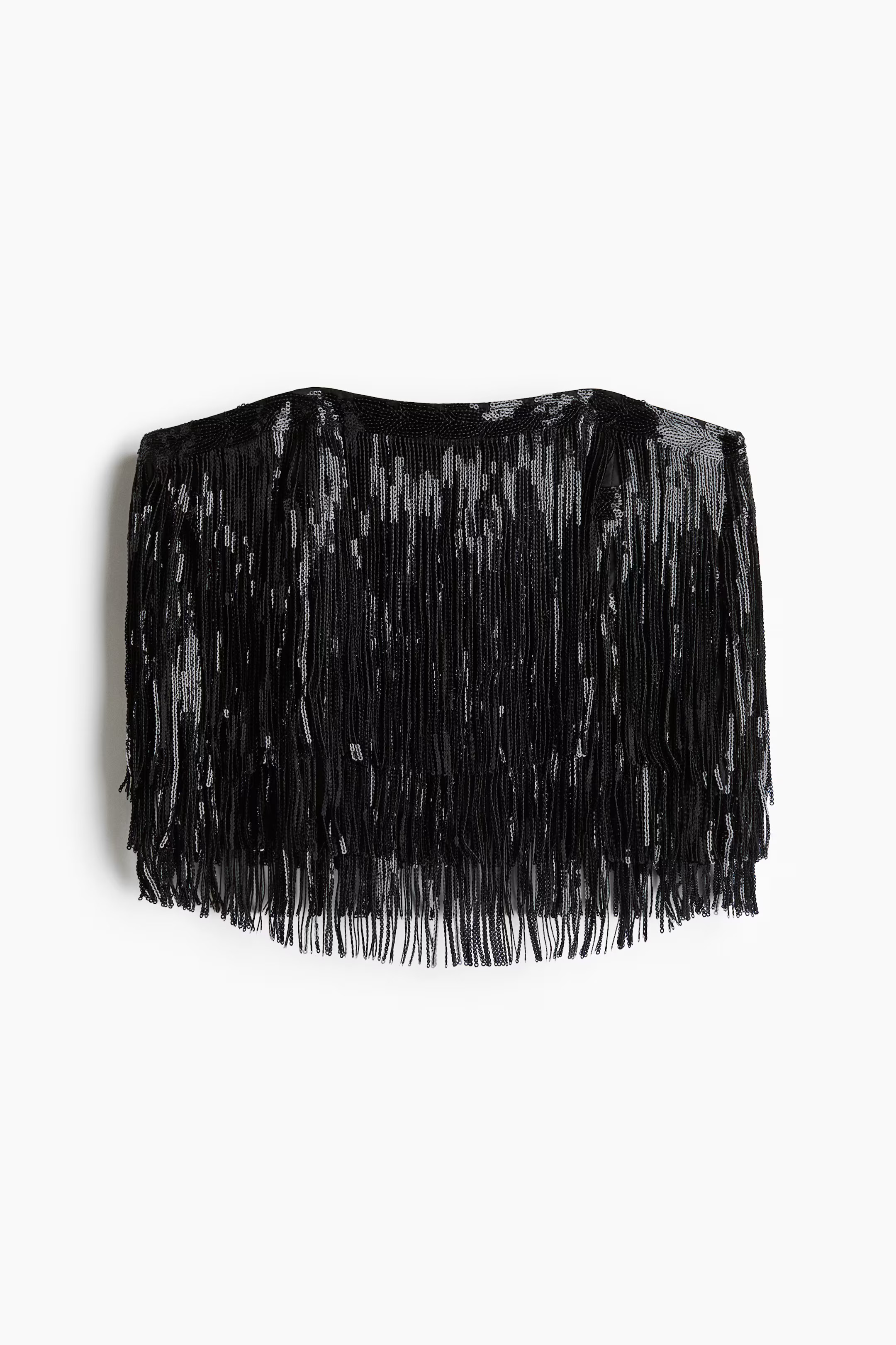 Sequin-fringed bandeau top | H&M (UK, MY, IN, SG, PH, TW, HK)