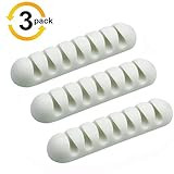 Emoly Cable Clips, 3 Pack Black Cord Organizer Cable Management，Adhesive Desk Cord Organizer, Suitab | Amazon (US)