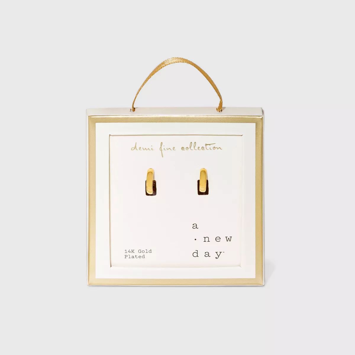 14K Gold Plated Huggie Hoop Earrings - A New Day™ | Target