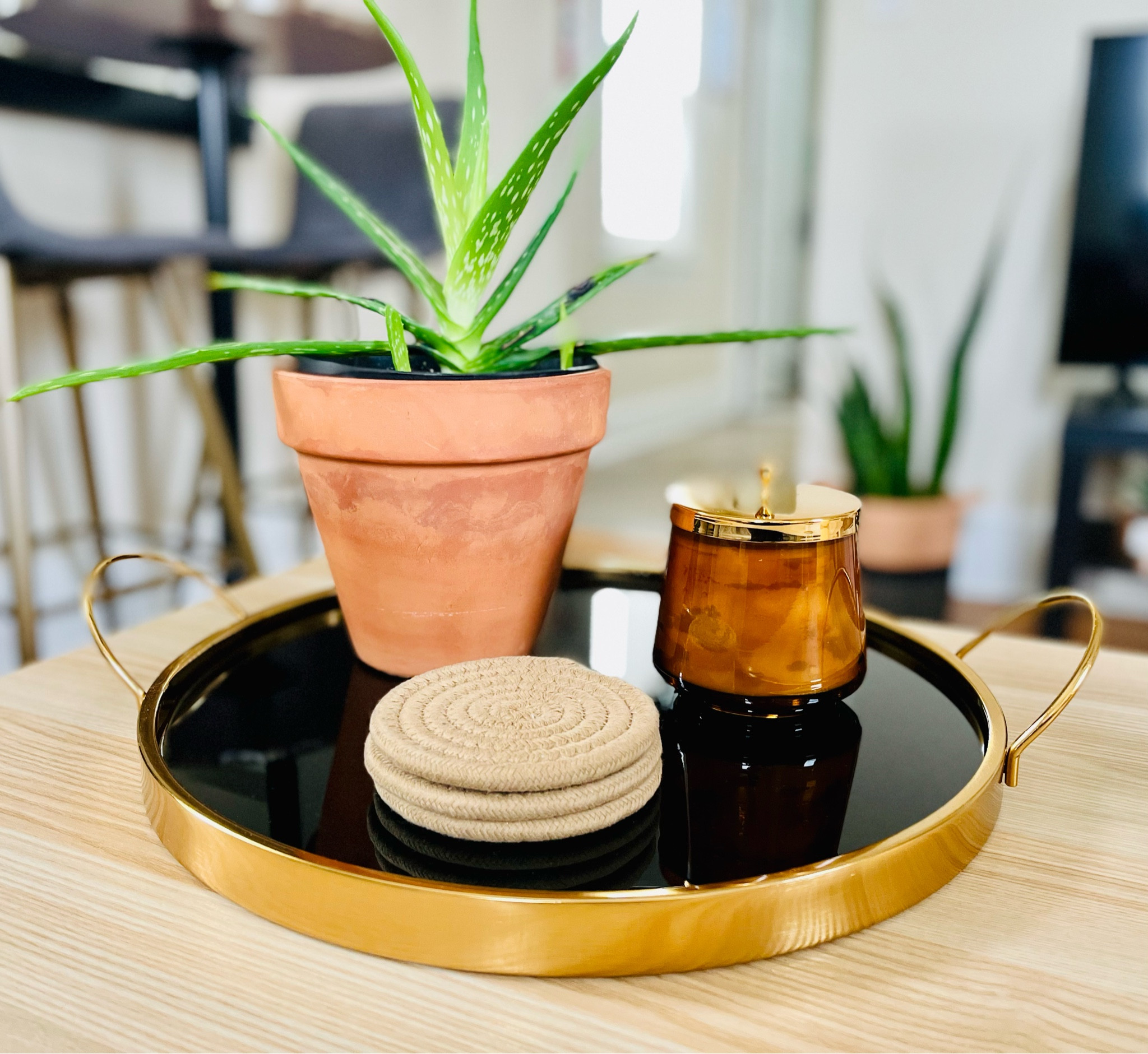 A sleek black and gold coffee table tray 🖤

#tabledecor #amazonfind #coffeetable #homedecor

#LTKstyletip #LTKunder50 #LTKhome