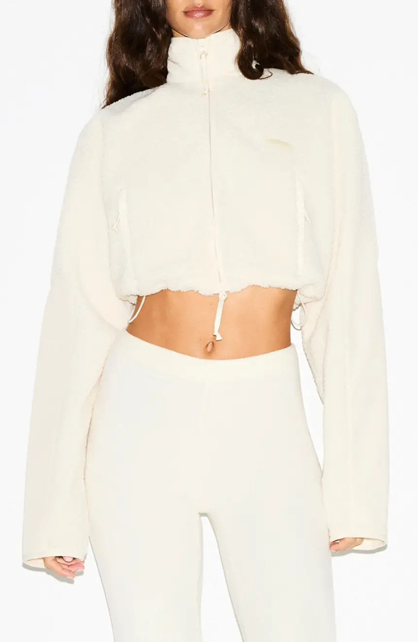 Faux Shearling Crop Jacket | Nordstrom