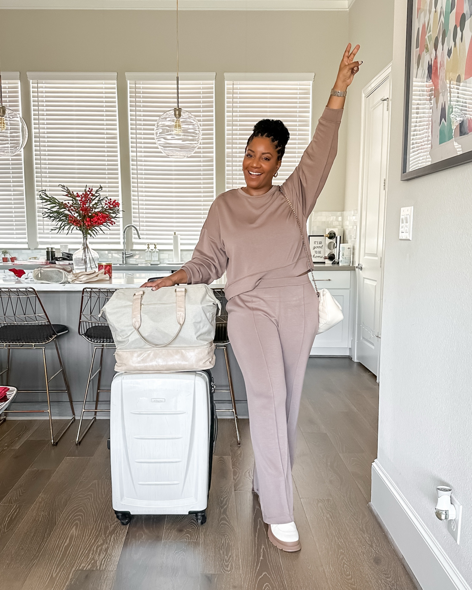 Airport outfit. Wearing a L in everything. Outfit is from Walmart.

Sweatpants / sweatshirt set / airport outfit / Amazon fashion / winter outfit / cozy travel look / casual airport style / trendy airport outfit / winter fashion / sweater outfit / comfortable travel wear / stylish travel outfit / winter wardrobe essentials

#LTKTravel #LTKActive #LTKMidsize