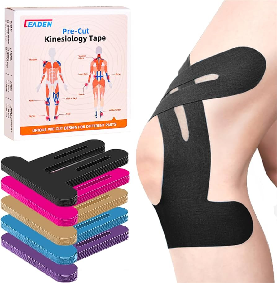 IEADEN Precut Kinesiology Tape for Knees, 10 Pcs - Knee Support & Stability, Knee Pain Relief Ath... | Amazon (US)