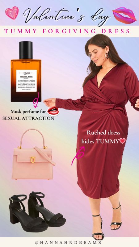 Mid size & Plus size Valentine’s day & date night Tummy flattering dress ❤️❤️❤️

If you want to look 10/10 for the fancy restaurant date or party night, hiding the food baby with the ruched dress work wonders.

The satin dress just makes you look the most feminine and sassy. Together with the classy Launder bag and black heeks, this look is sure to make a statement 🤪🤤

Another tip to boost attractiveness: Use Musk perfume 😋🔥

Musk fragrances are thought to mimic the effect of natural pheromones, thereby enhancing wearer’s attractiveness ❤️

Hope you girls like this content, have fun on your date, and follow @hannahndreams for more stylimg tips! ❤️


#LTKplussize #LTKmidsize #LTKstyletip