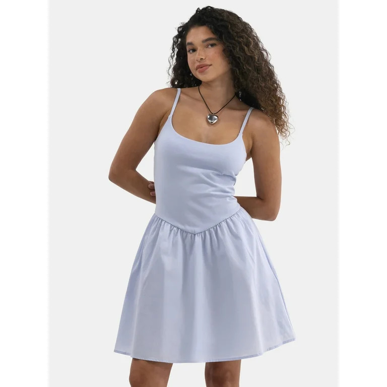 No Boundaries Fit and Flare Dress, Women's | Walmart (US)