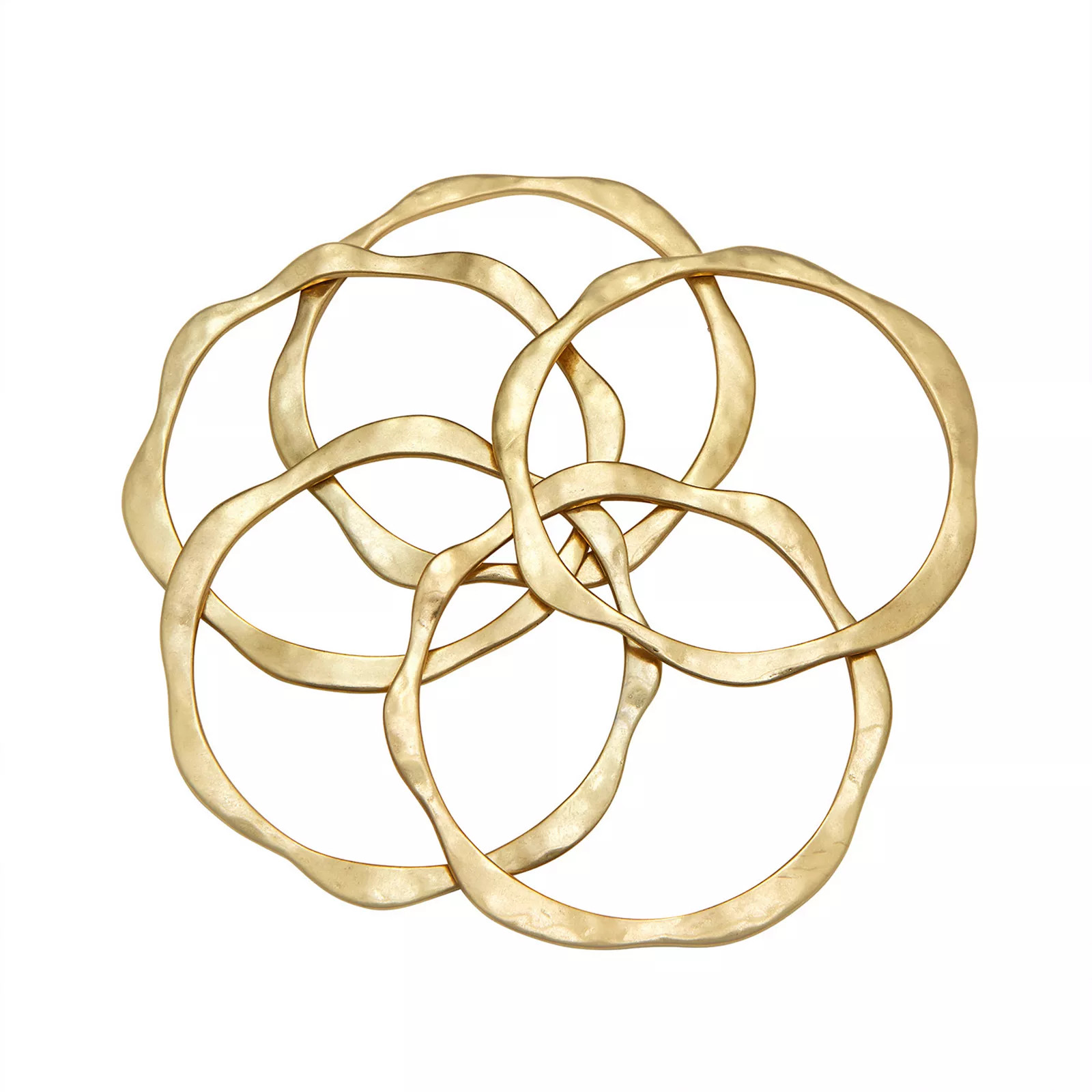 Bella Uno Bangle Bracelet Set, Women's, Gold | Kohl's