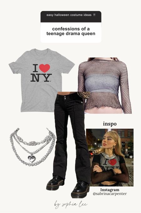 Sabrina carpenter inspired easy Halloween costume 🤍 confessions of a teenage drama queen !! #halloweencostumes #easyhalloweencostumes