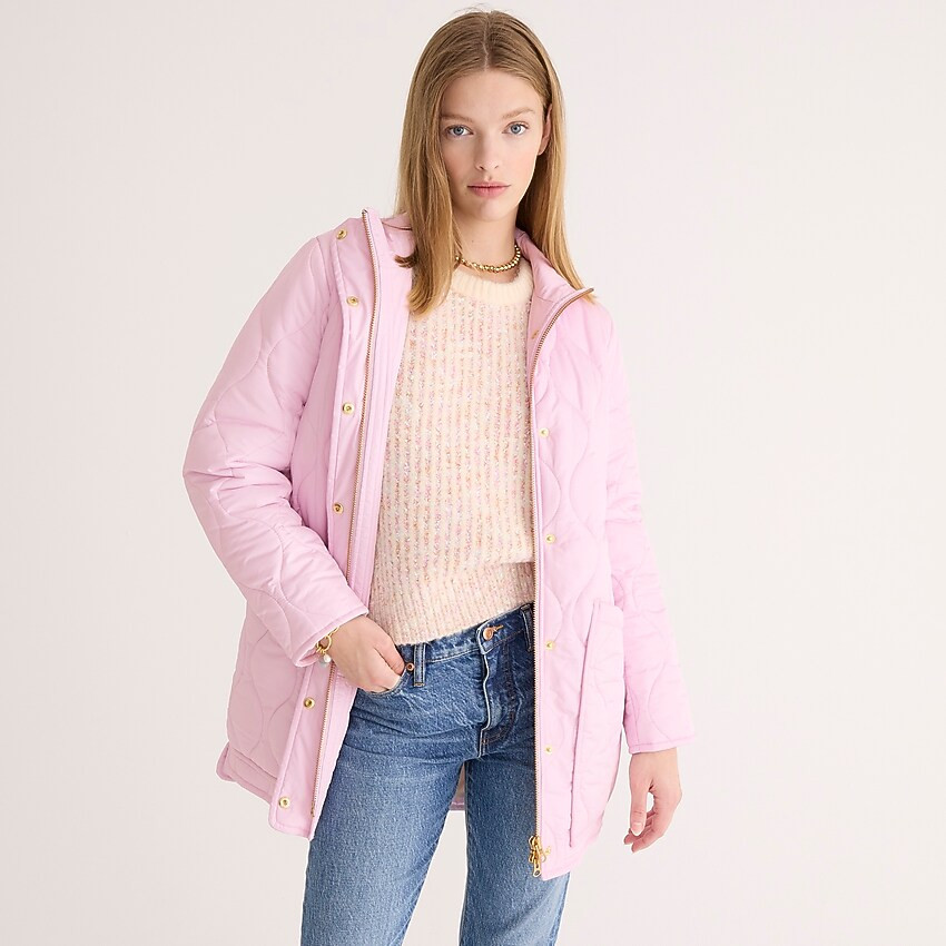 New quilted cocoon puffer coat | J. Crew US