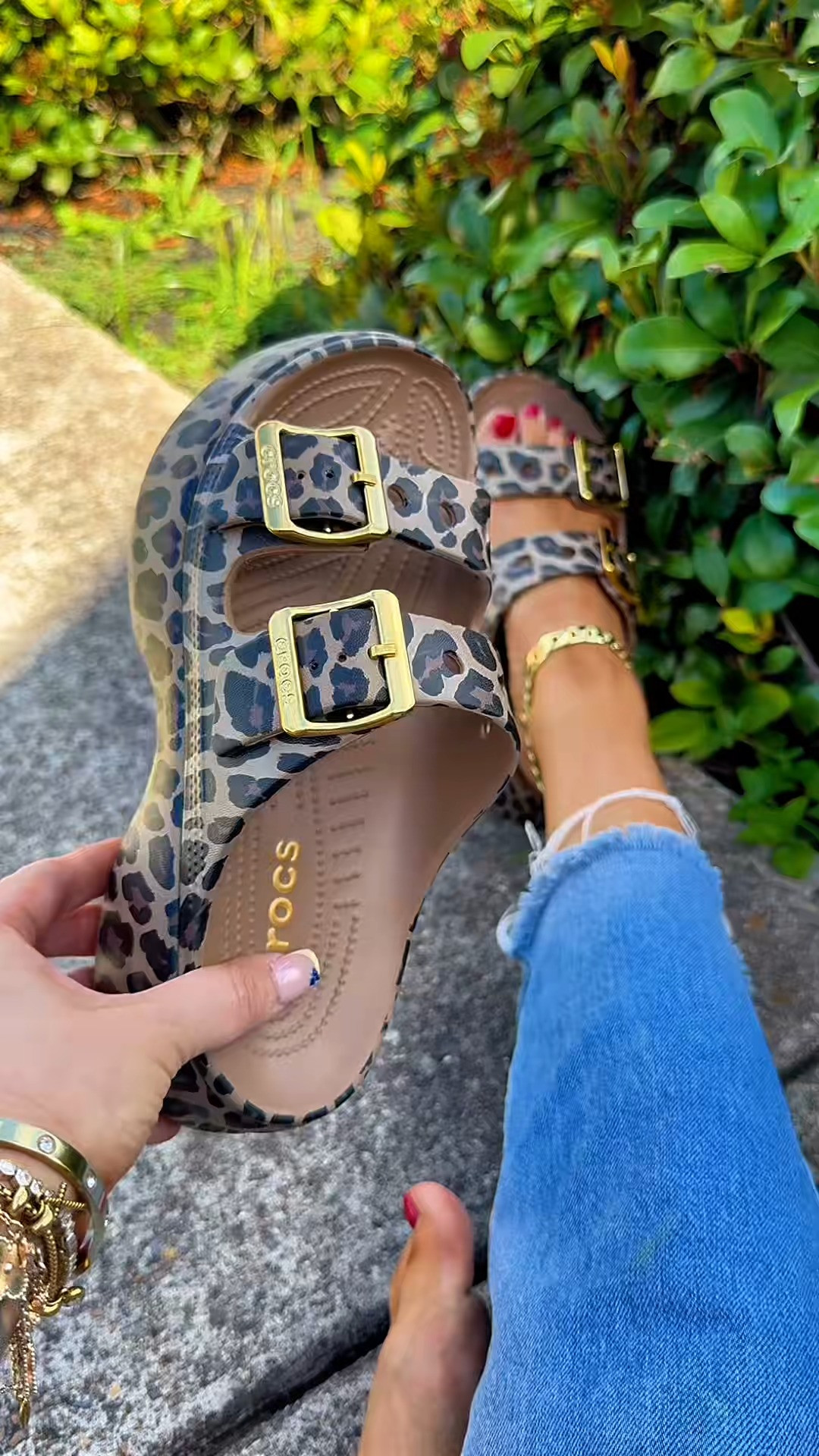 Leopard crocs are always a yes! #crocs #crocssandals #crocssaturday #platformsandals #ad 

 #LTKootd #LTKWorkwear #LTKTravel