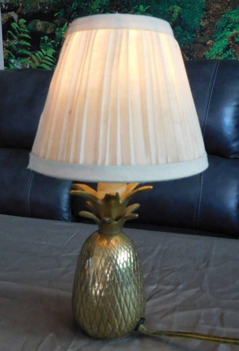 Vintage Brass Pineapple Lamp. - Etsy | Etsy (US)