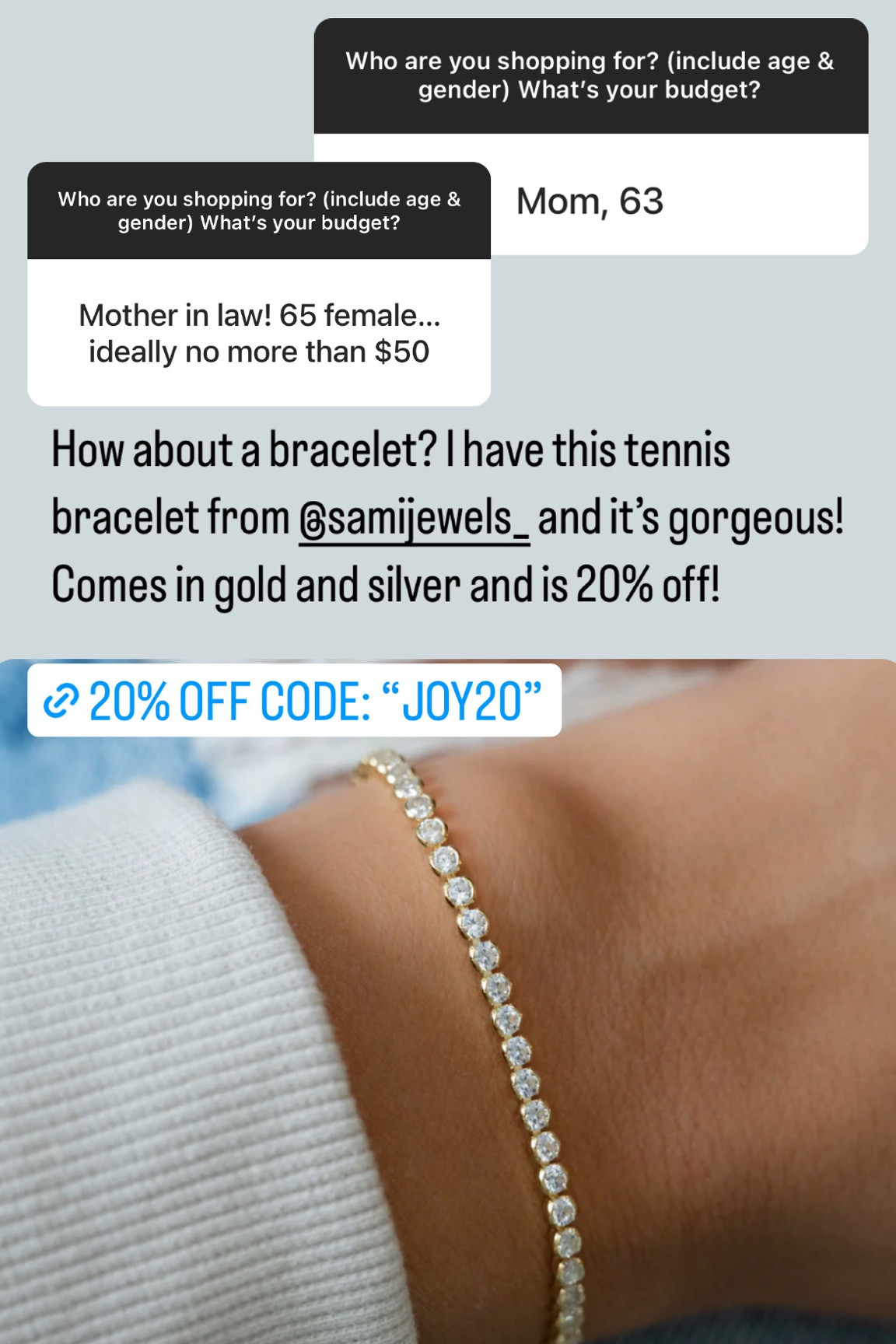 I love everything from Sami Jewels! It’s all great quality. They’re doing 20% off right now with code JOY20 and their shipping is fast! 

#LTKGiftGuide #LTKsalealert #LTKHoliday