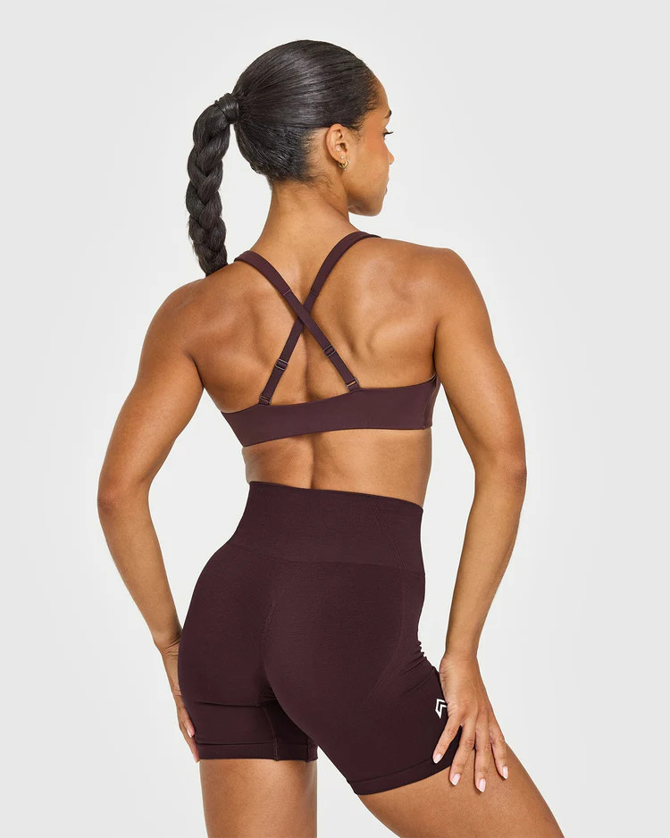 EasyLift™ Cross Back Sports Bra 
 Plum Brown | Oner Active (UK / US)