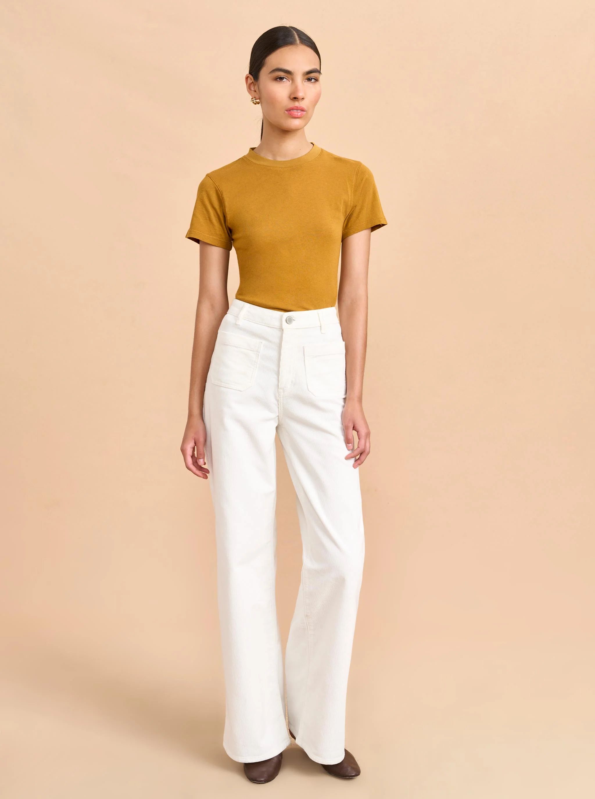 Isadora High-Rise Wide-Leg Corduroy Pant | La Ligne NYC | La Ligne