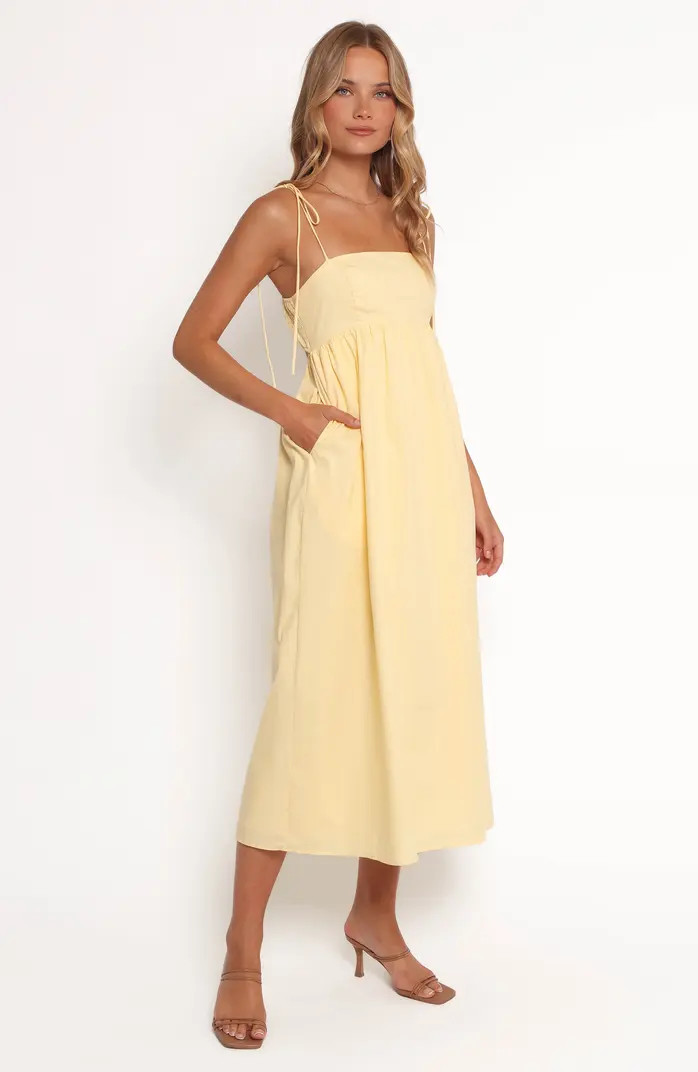 Petal & Pup Simona Tie Strap Cotton Maxi Sundress | Nordstrom | Nordstrom