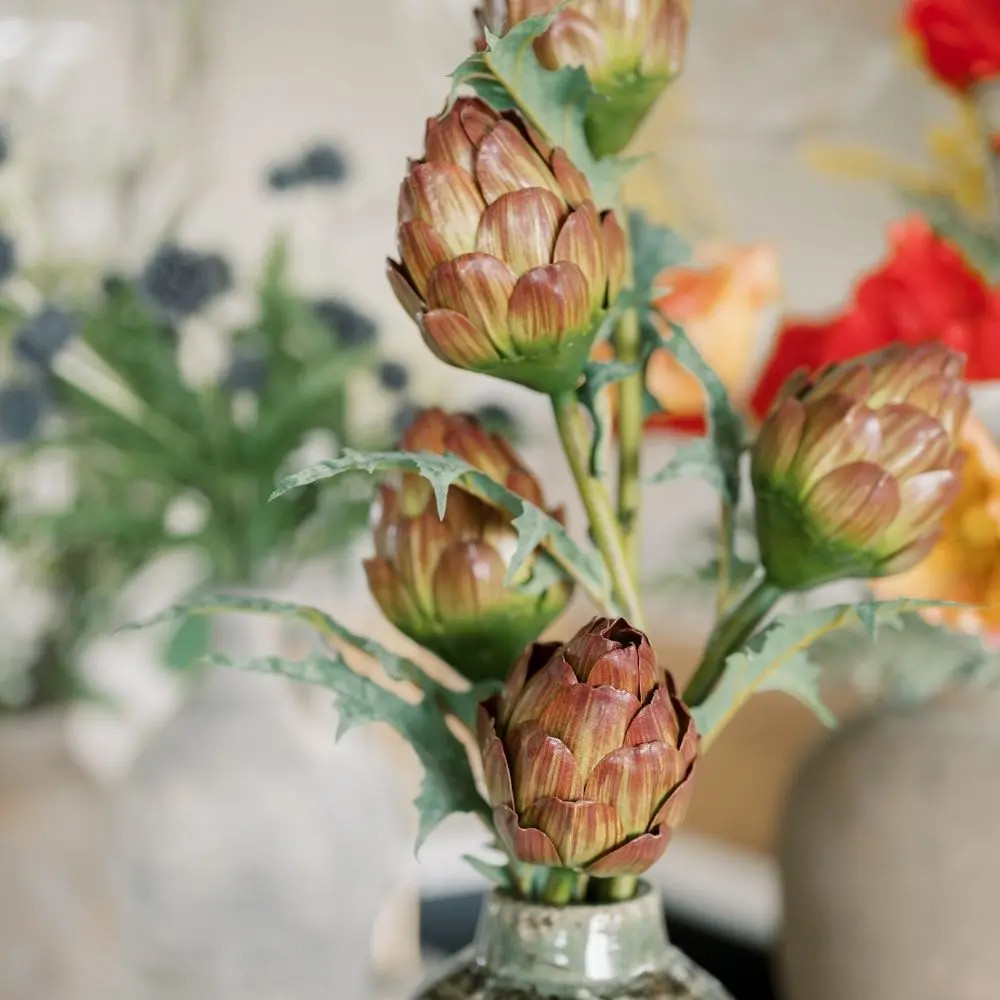 25" Artificial Purple Artichoke Stems | CG Hunter