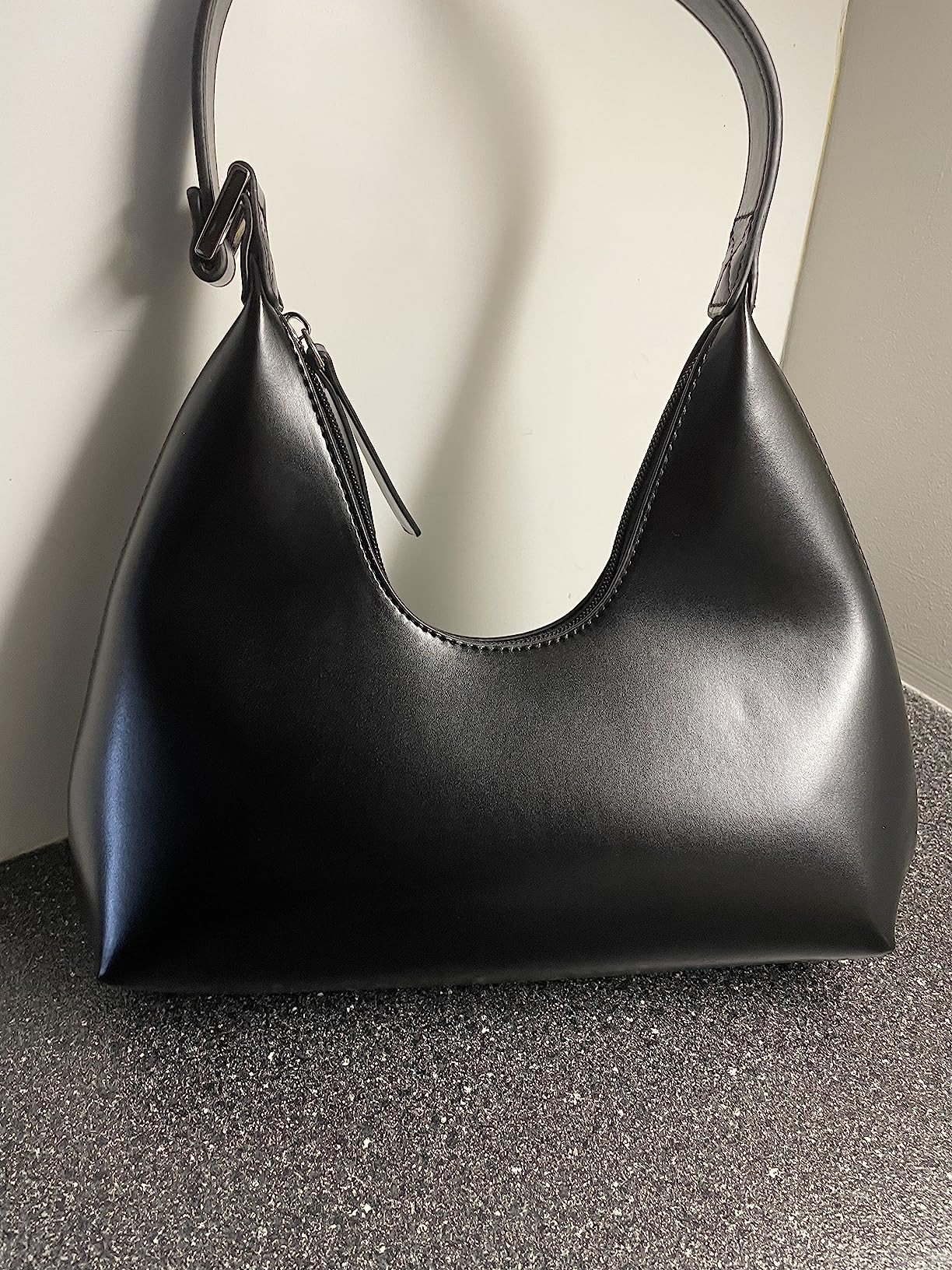 PS PETITE SIMONE Small Shoulder Bag for Women Everyday Purse Trendy Hobo bag Crescent Bag Structu... | Amazon (US)