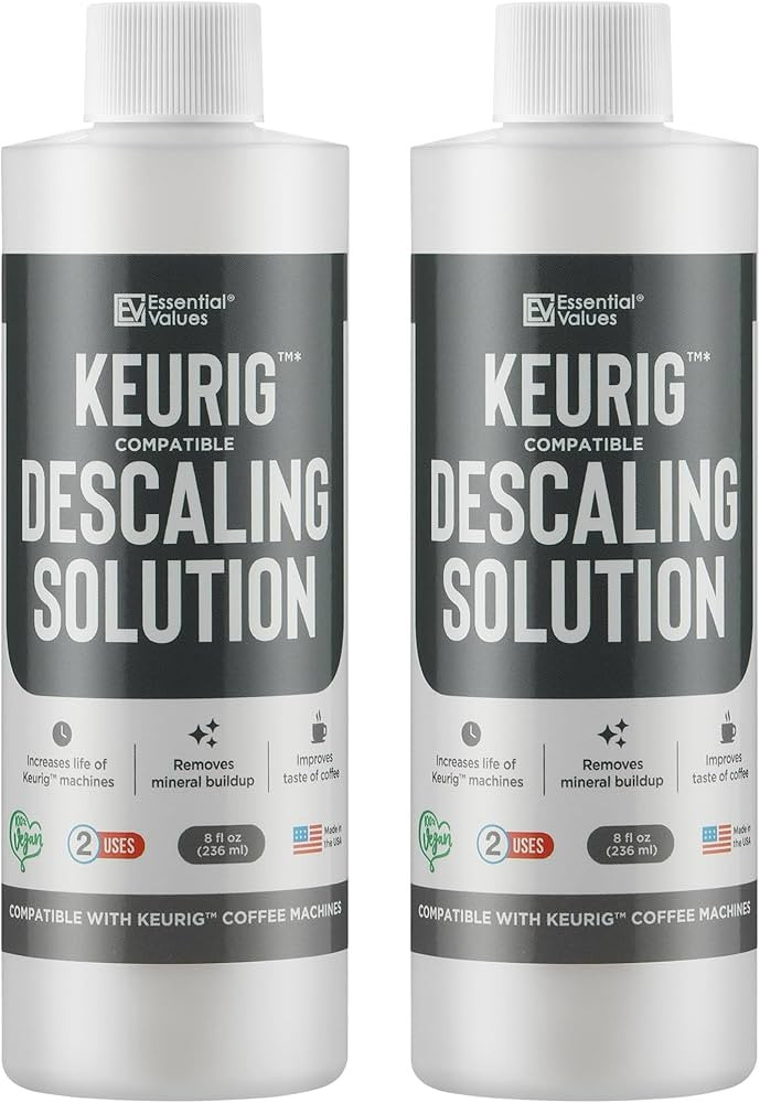 Essential Values Descaling Solution Compatible with Keurig - Coffee Descaler - Coffee Maker Clean... | Amazon (US)