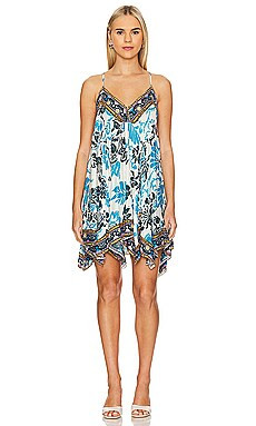 Free People x Intimately FP Bali Seashell Scarf Print Mini Dress In Whispers Combo from Revolve.c... | Revolve Clothing (Global)