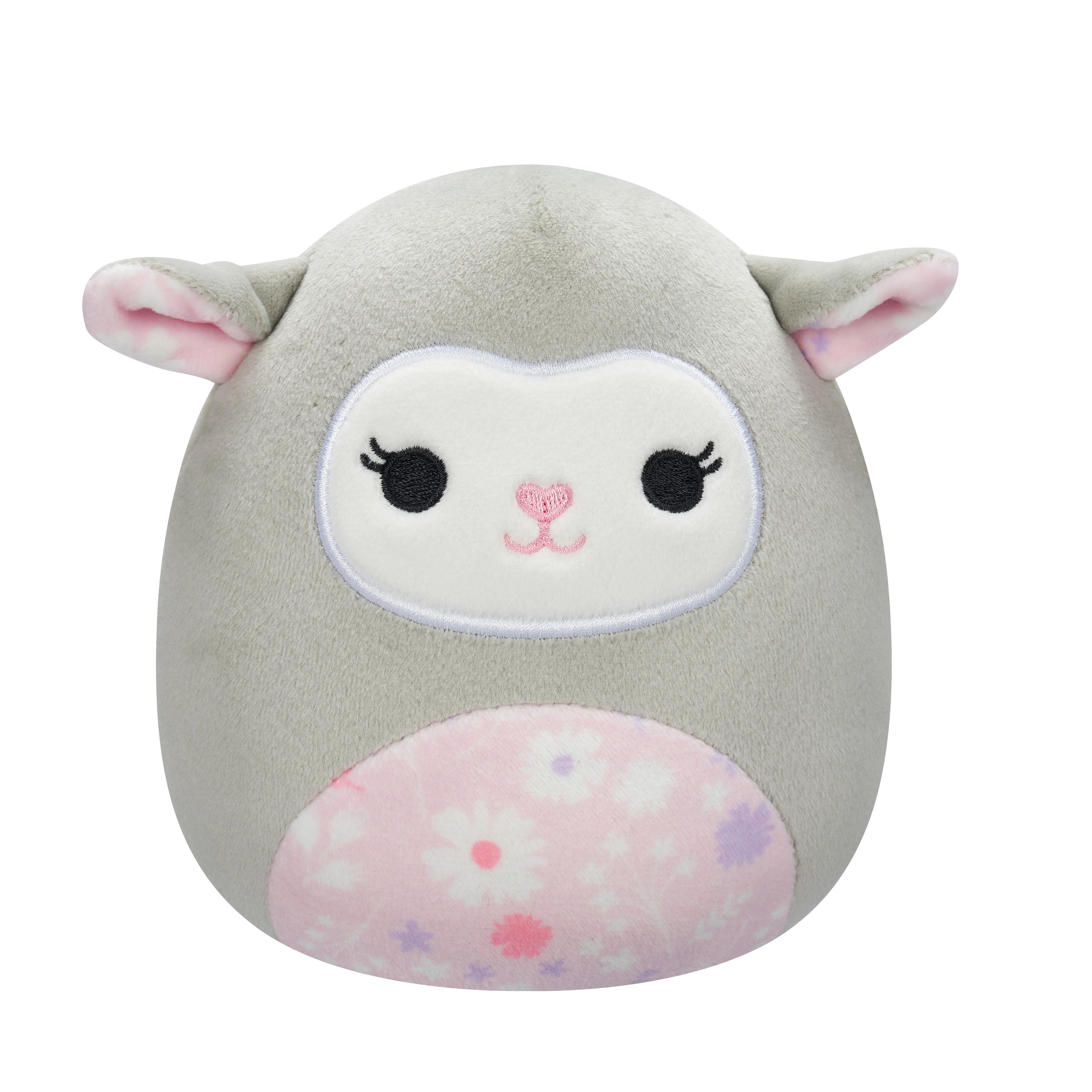 Squishmallows 5” Elea the Grey Lamb with Pink Floral Belly - Ultra Soft Easter Plush Toy | Walmart (US)