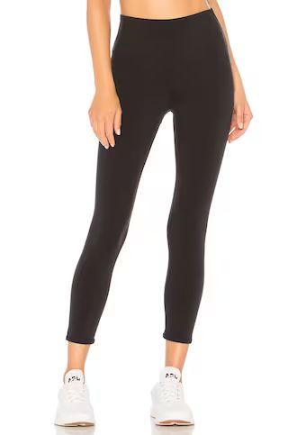 alo Waist Airbrush Capri in Black from Revolve.com | Revolve Clothing (Global)