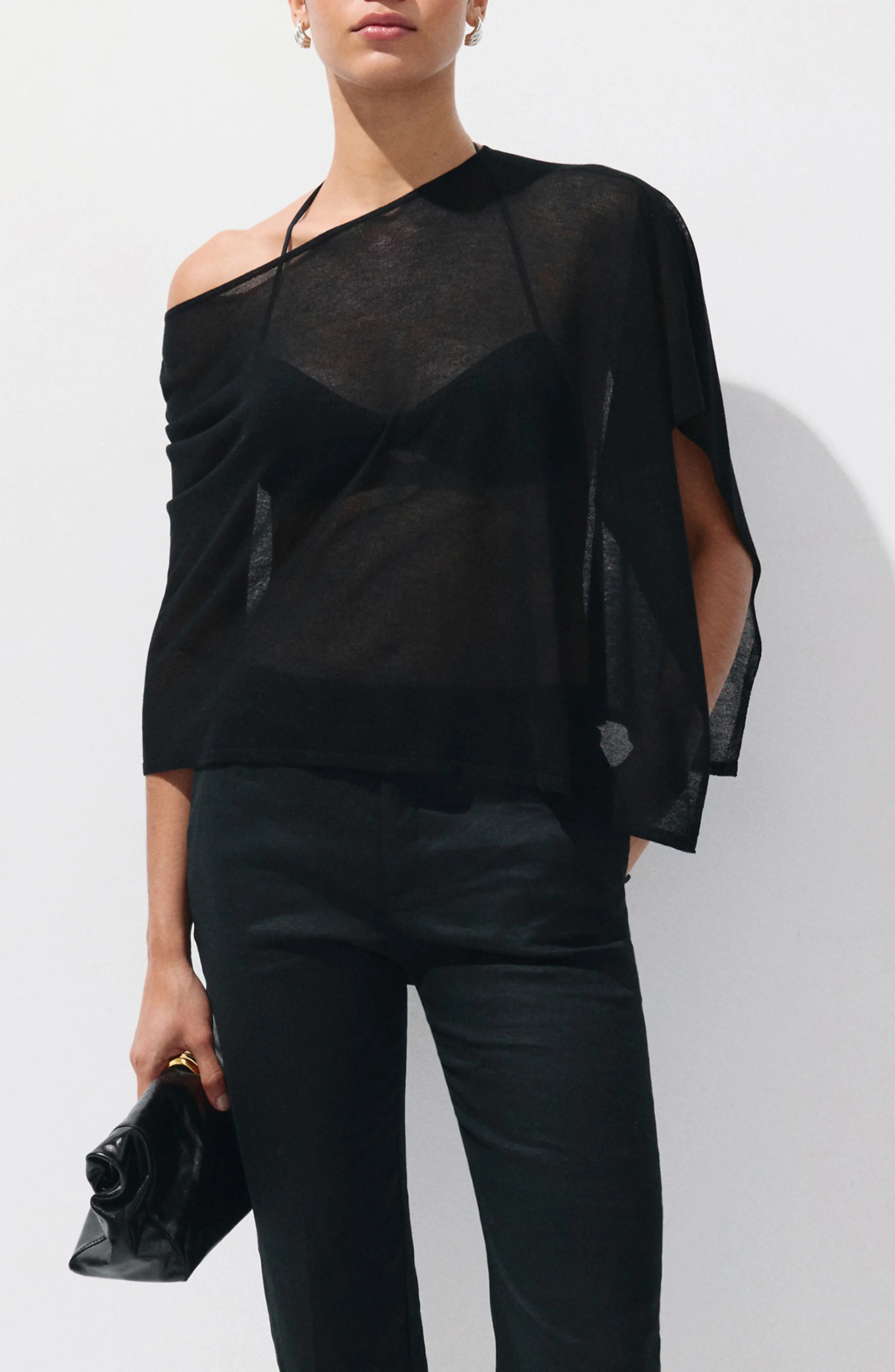 Asymmetrical Knitted Cape (Women) | Nordstrom | Nordstrom