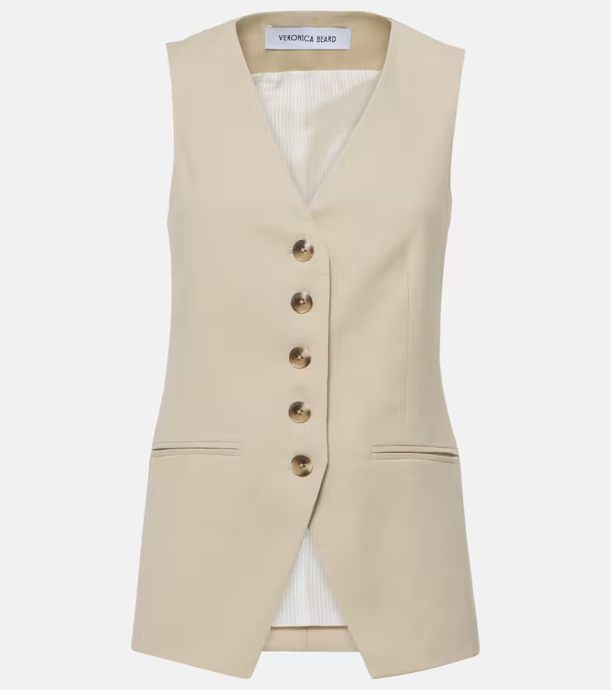 Veronica Beard Liff linen-blend vest | Mytheresa (US/CA)