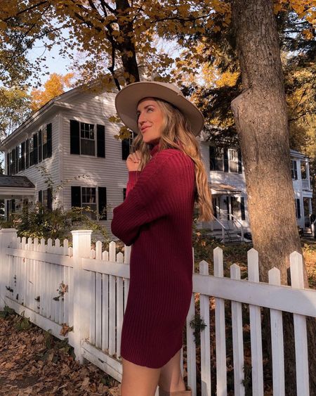 Amazon sweater dress fits TTS- cute for Aggie gameday when it gets cold! 

#LTKSeasonal