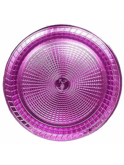 Prato Descartável Metalizado Pink 22cm - 6 Unidades | SHEIN