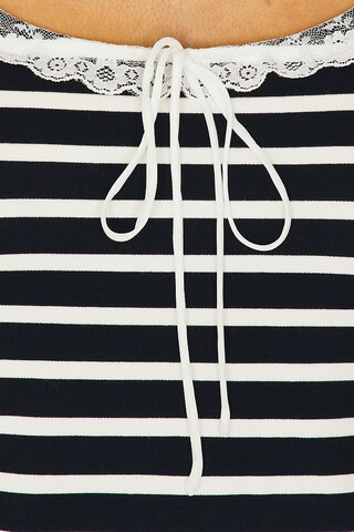 Suzette Stripe Top in Black | Revolve Clothing (Global)