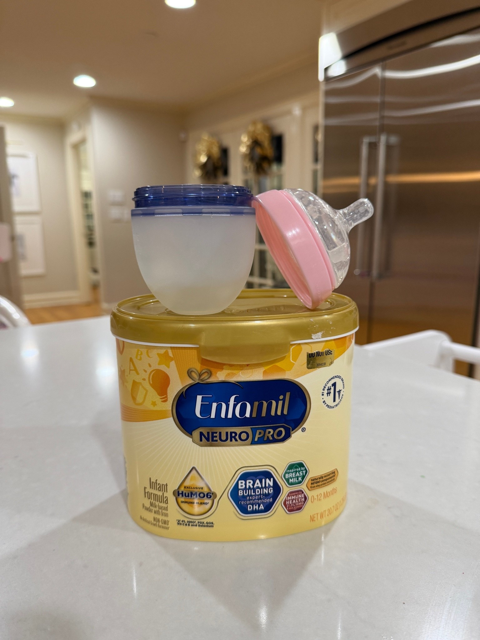 #ad Bottle service 😆😂 Merritt has been on Enfamil NeuroPro since she was born and has been thriving! It has DHA with MFGM for brain development. You can pickup online or in store at @target @enfamil #targetpartner #enfamil #target