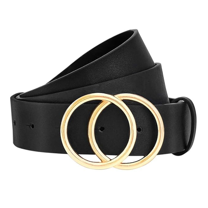 WONDAY Women Leather Belt, Geniue Leather Cute Ladies Belt for Jeans Dress Pants with Fashion O-R... | Amazon (US)