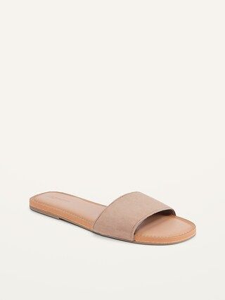 Faux-Suede Slide Sandals for Women | Old Navy (CA)