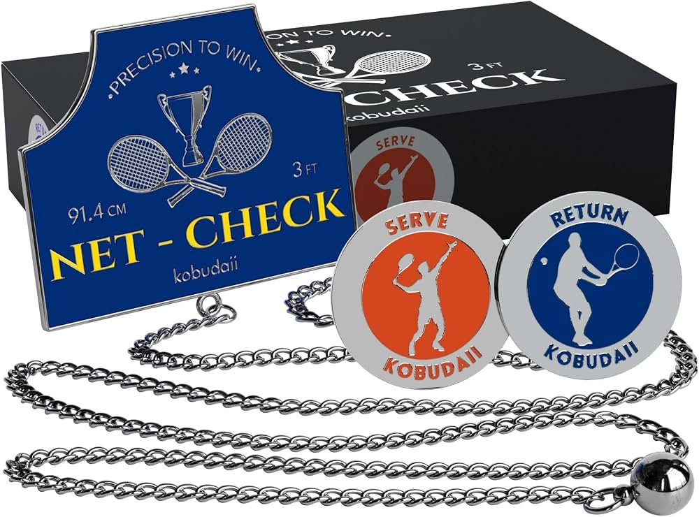 Tennis Net Measure Chain - Tennis Coach Gift - Tennis Court Accessories - Tennis Net Checker for ... | Amazon (US)