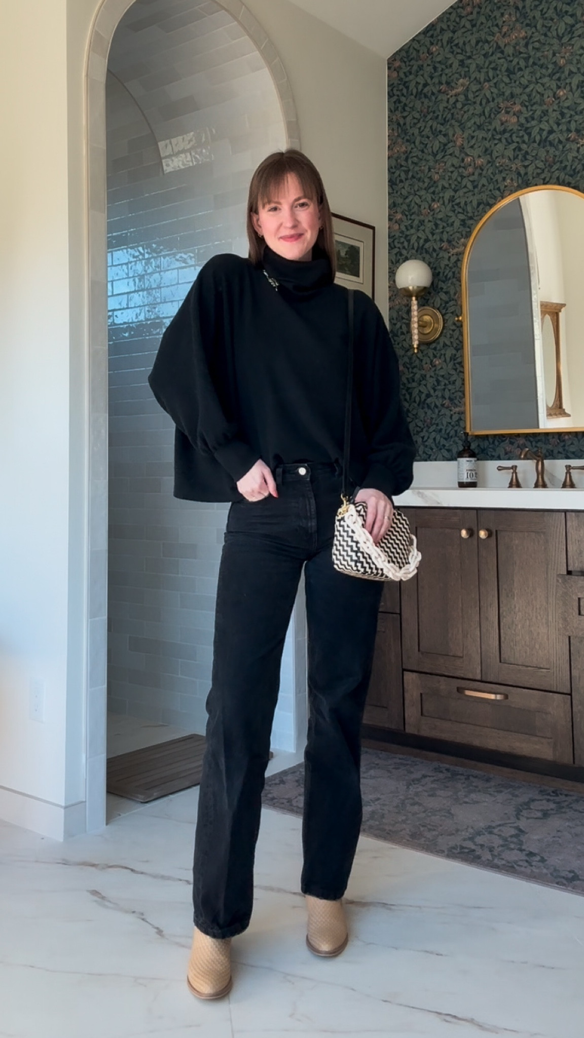 Loving this all black fit! Jeans are old from Zara and top is old from Target but I’ll link similar so you can get the look! 

#LTKSeasonal #LTKFindsUnder100 #LTKStyleTip