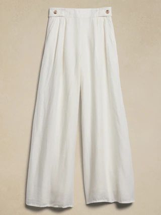 Lina Linen Wide-Leg Pant | Banana Republic (US)