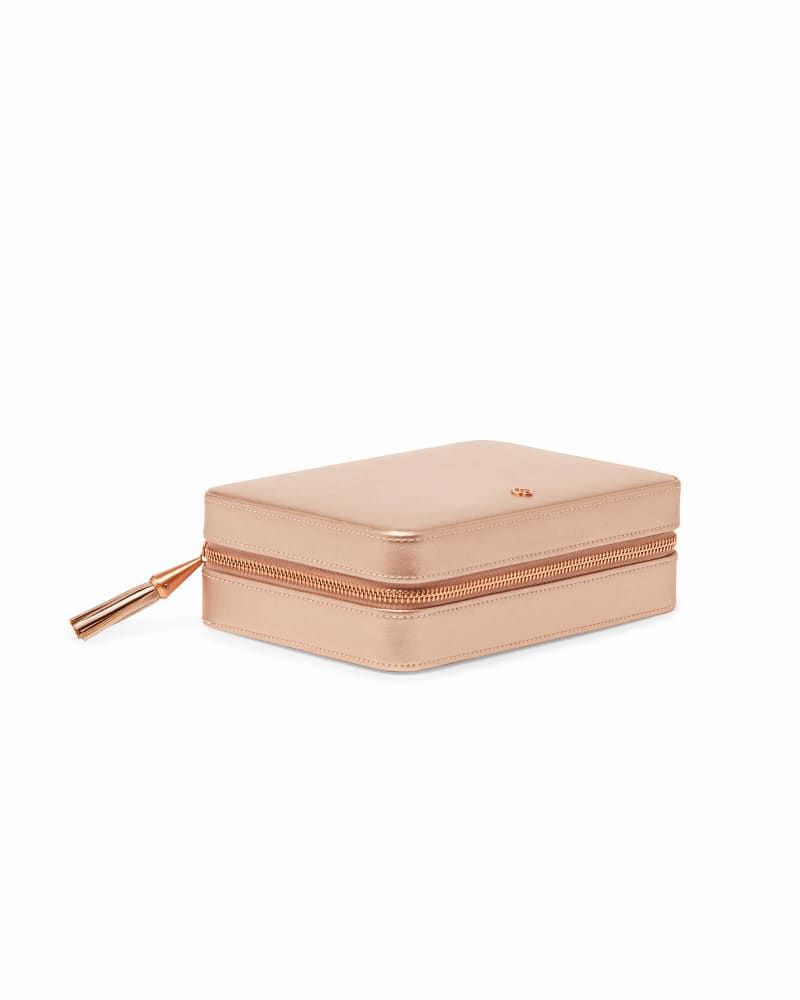 Medium Travel Jewelry Case in Rose Gold | Kendra Scott