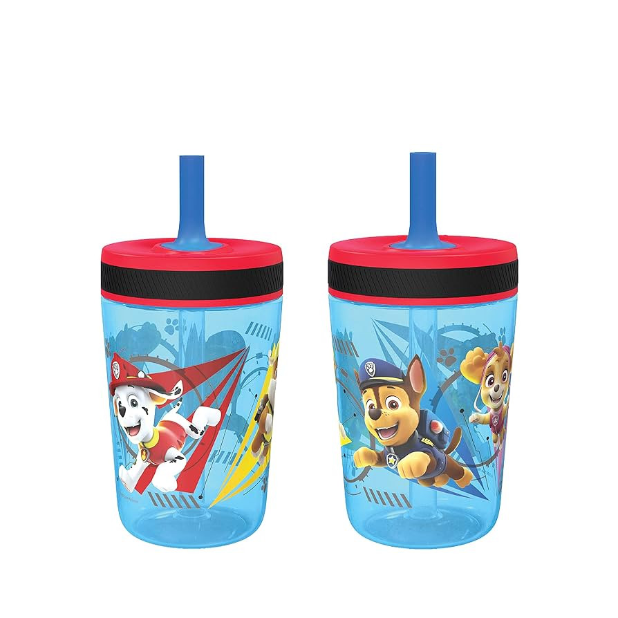 Zak Designs Kelso Tumbler 15 oz Set (Paw Patrol - Chase & Marshall 2pc Set) Toddlers Cups Leak-Pr... | Amazon (US)