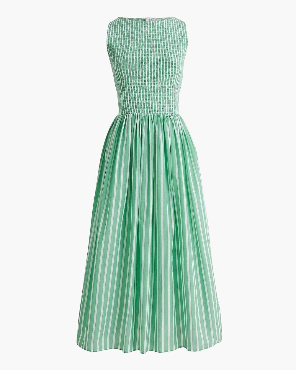 Smocked bateau-neck maxi dress | J.Crew Factory