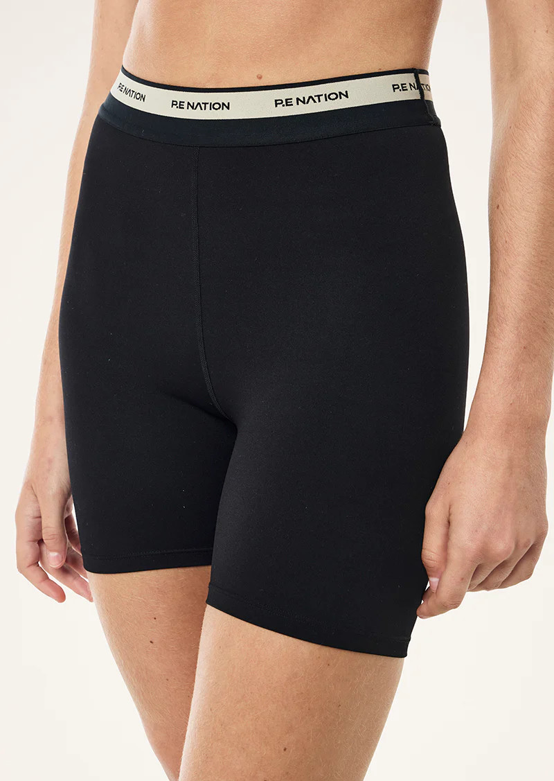 AVANT 5" BIKE SHORT IN BLACK & BISCUIT | P.E Nation AU