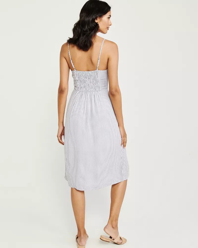 Button-Up Midi Dress | Abercrombie & Fitch US & UK