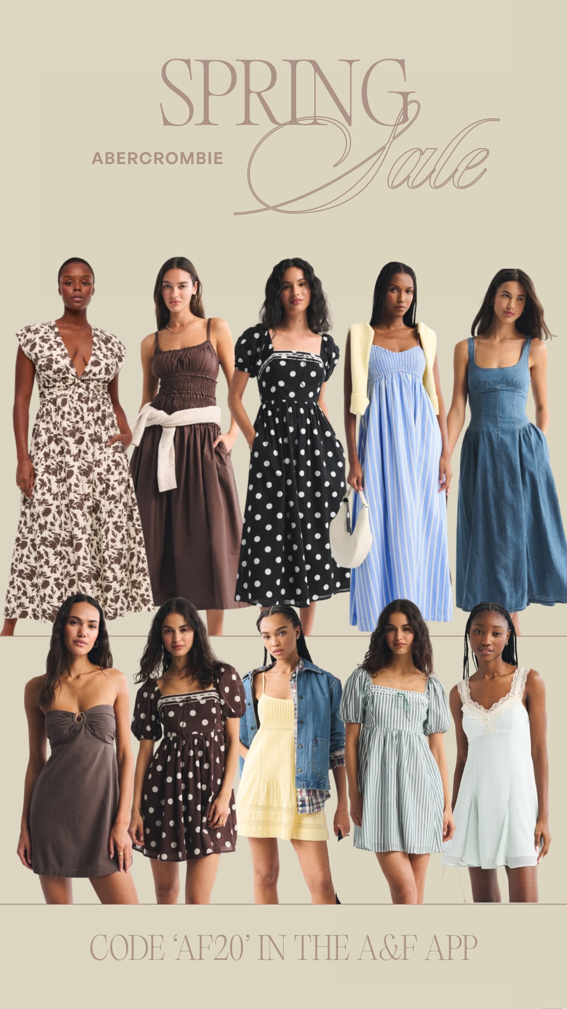 Abercrombie spring edit sale🤍 so many cute dresses! Use code AF20 in the Abercrombie app for extra 20% off 

#LTKMidsize #LTKSaleAlert #LTKSeasonal